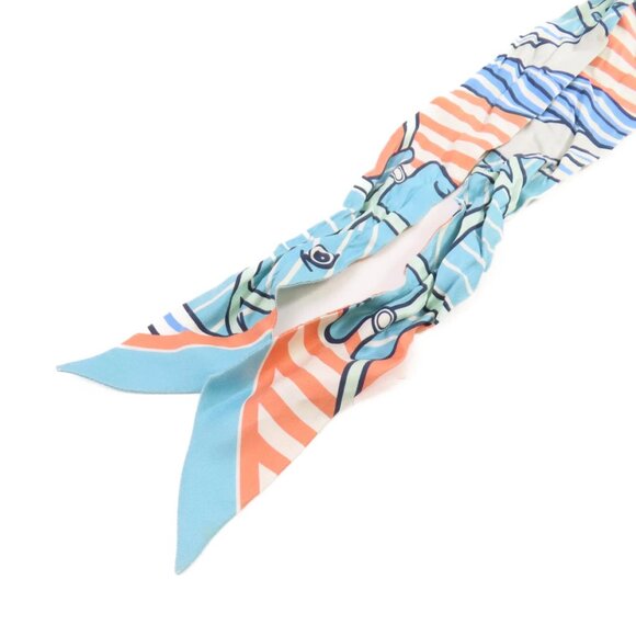 ❤️HERMES Twilly Scarf Scarves Silk❤️ - Picture 6 of 15